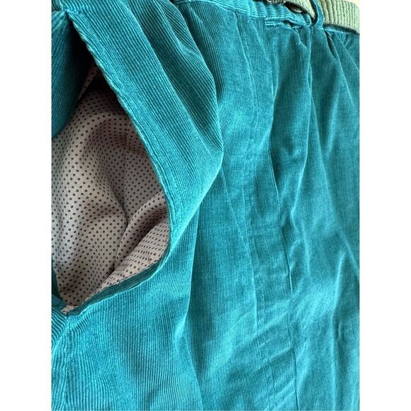 Vintage women’s 3 pc set blazer skirt pants emerald green corduroy Small - Picture 11 of 12